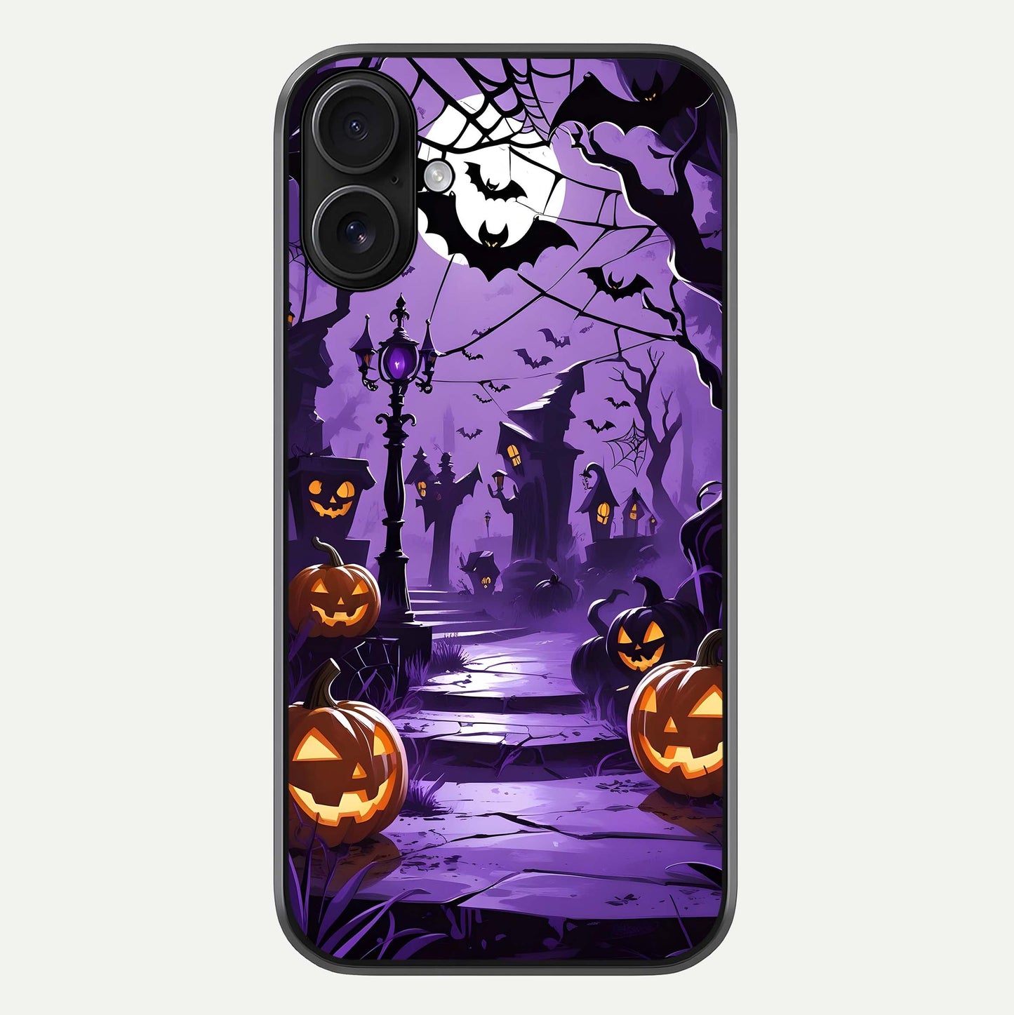 Pumpkin Patch Halloween Glass Case For iPhone 16 by Custom World