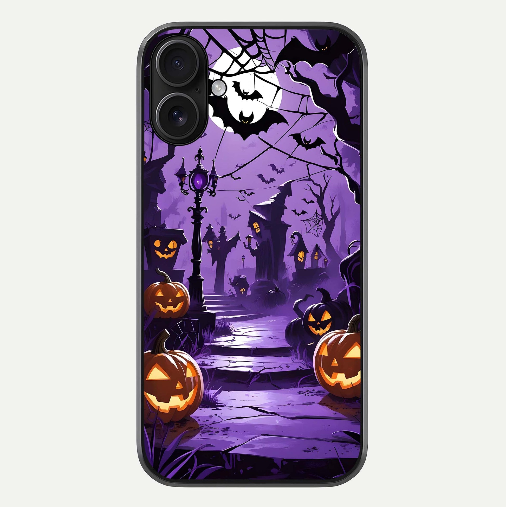 Pumpkin Patch Halloween Glass Case For iPhone 16 by Custom World