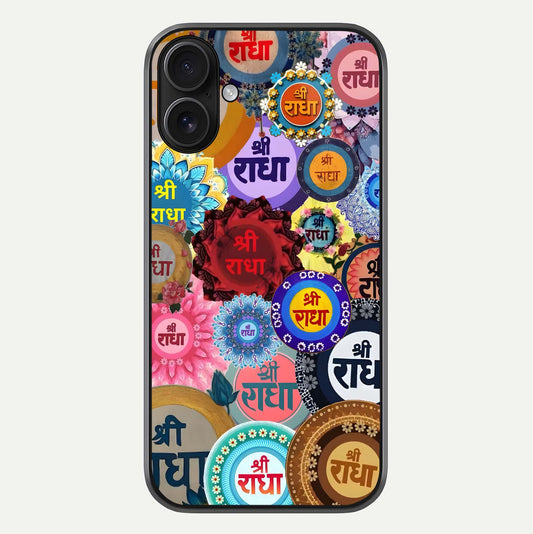 Radha Divine Bloom Glass Case For iPhone 16 by Custom World