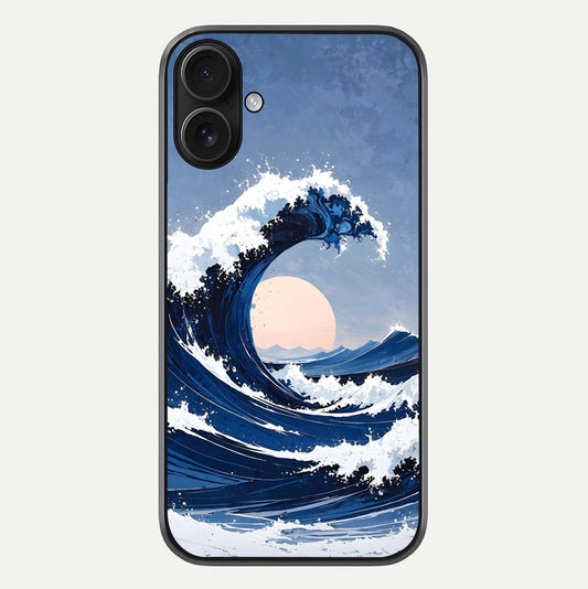 Rising Tide Power Glass Case For iPhone 16 by Custom World