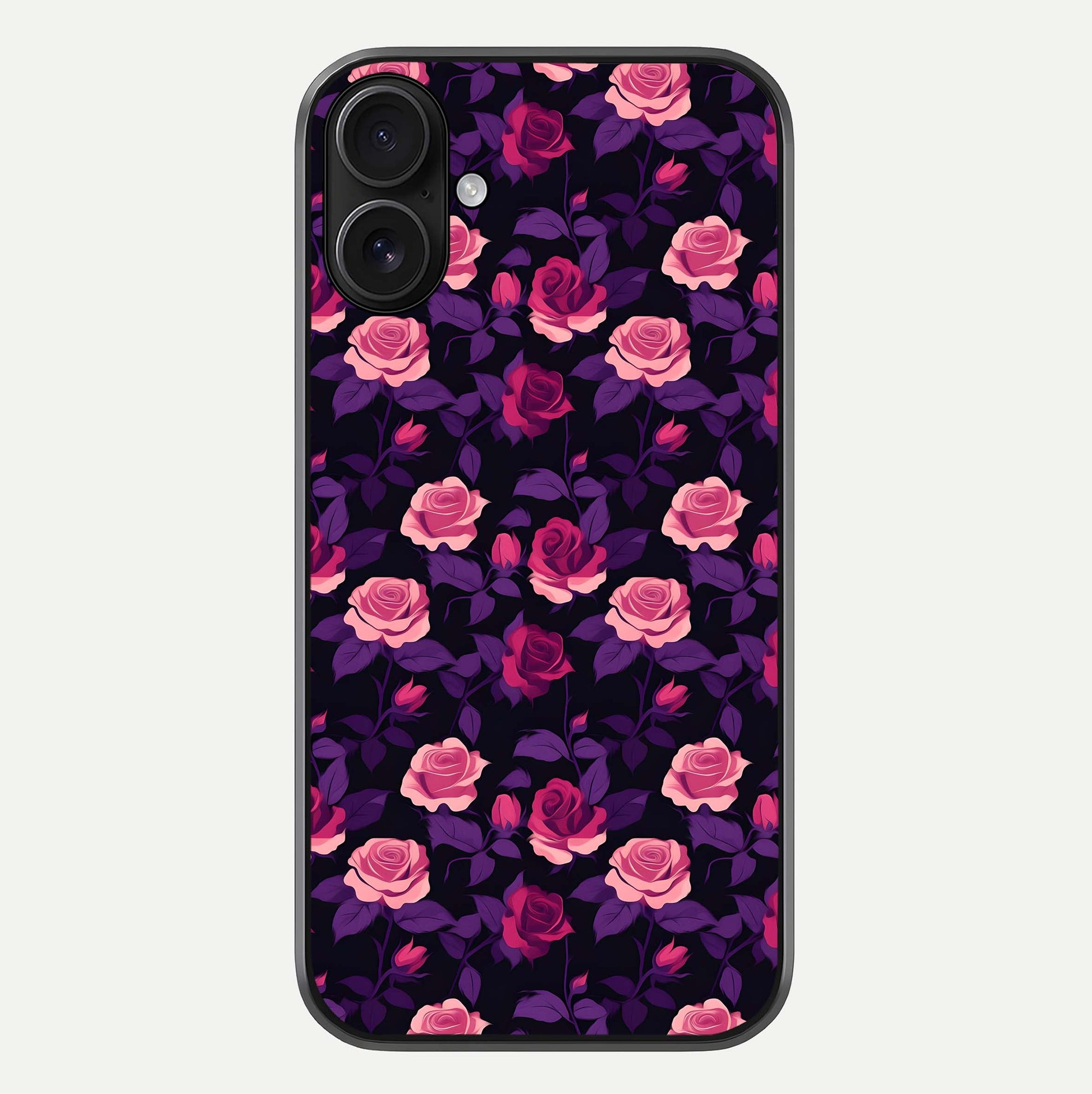 Rose Garden Twilight Glass Case For iPhone 16 by Custom World