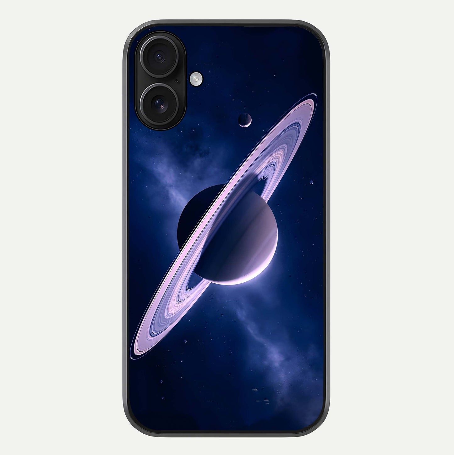 Saturn Ring Mystique Glass Case For iPhone 16 by Custom World
