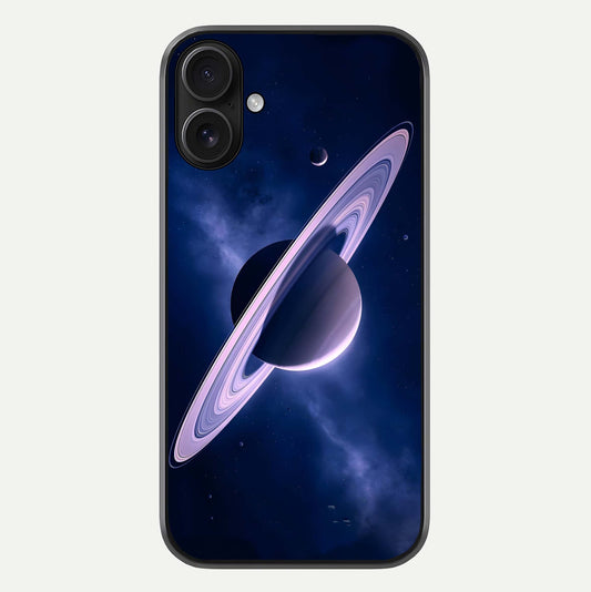 Saturn Ring Mystique Glass Case For iPhone 16 by Custom World
