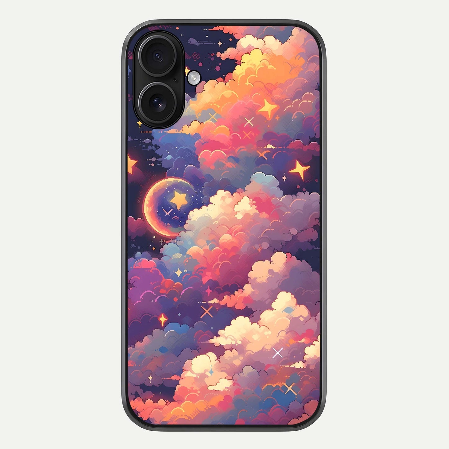 Starlit Dream Clouds Glass Case For iPhone 16 by Custom World