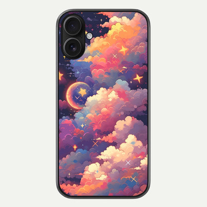 Starlit Dream Clouds Glass Case For iPhone 16 by Custom World