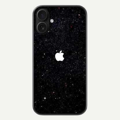 Starry Apple Galaxy Glass Case For iPhone 16 by Custom World