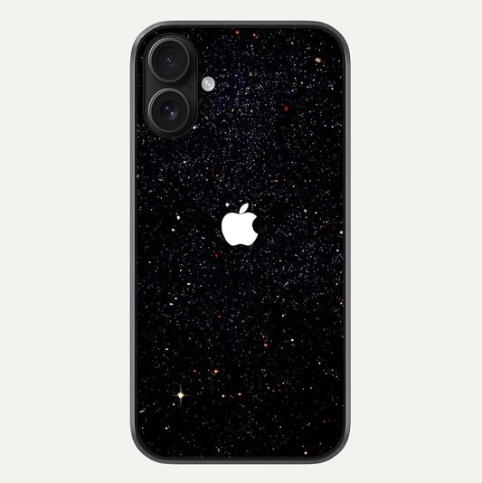Starry Apple Galaxy Glass Case For iPhone 16 by Custom World