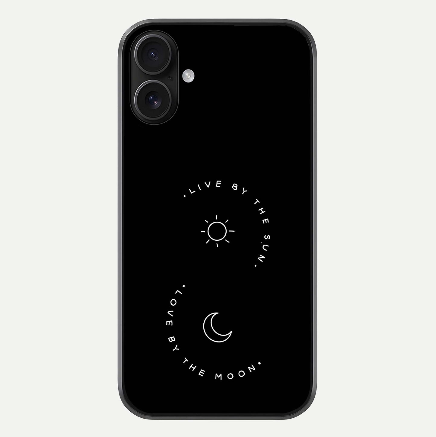 Sun Moon Balance Glass Case For iPhone 16 by Custom World