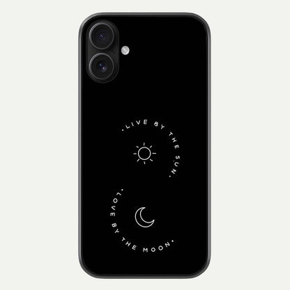 Sun Moon Balance Glass Case For iPhone 16 by Custom World