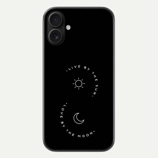 Sun Moon Balance Glass Case For iPhone 16 by Custom World