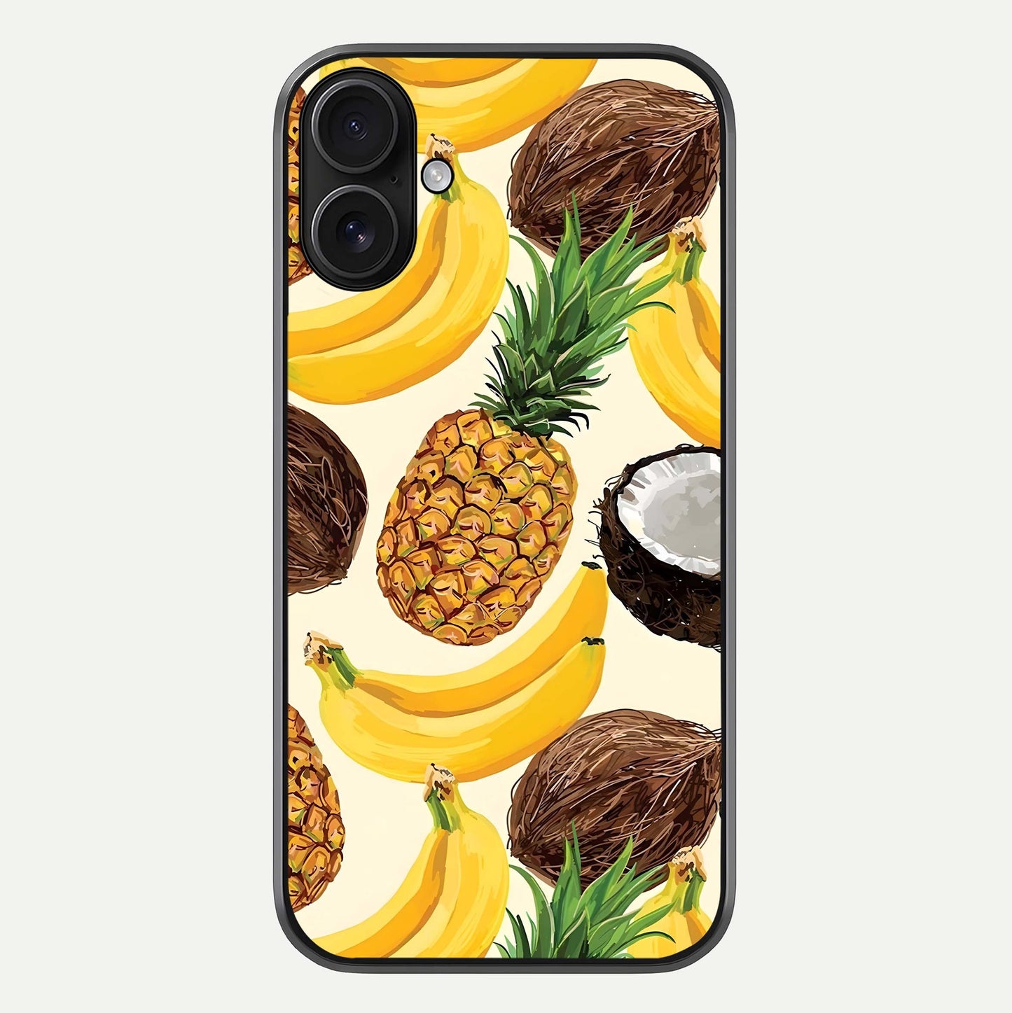 Tropical Fruit Mood Glass Case For iPhone 16 by Custom World