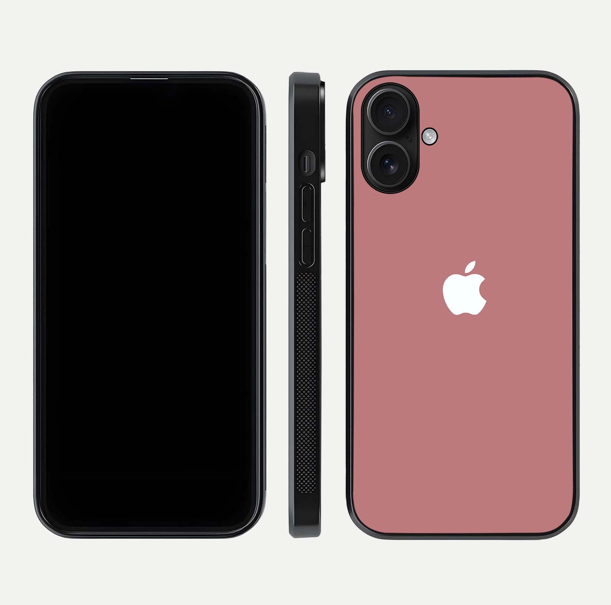 Apple Harmony Glass Case for iPhone 16 front and back mockup showing harmony pattern and clean edge design