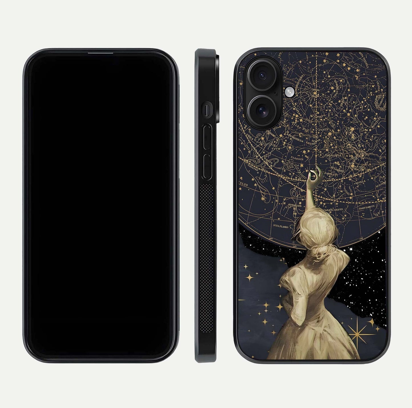 Taylor Swift Girl Glass Case for iPhone 16 front & back layout showing clean edge and vivid print