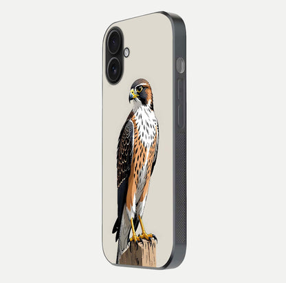Clever Eagle Glass Case for iPhone 16 side-angle photo capturing edge polish and shine reflection