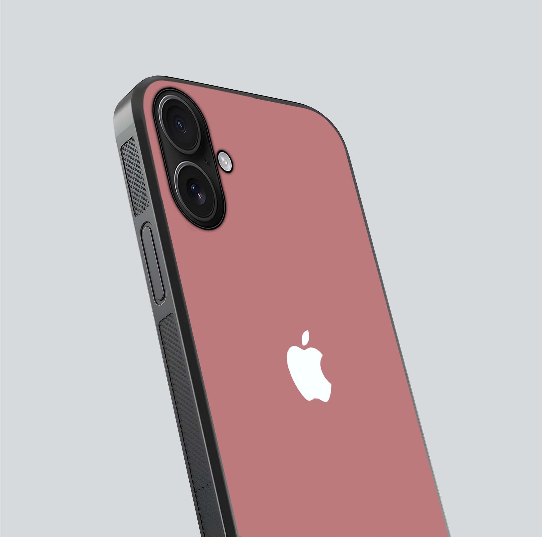 Apple Harmony Glass Case for iPhone 16 close-up shot highlighting gradient tones and glass reflection