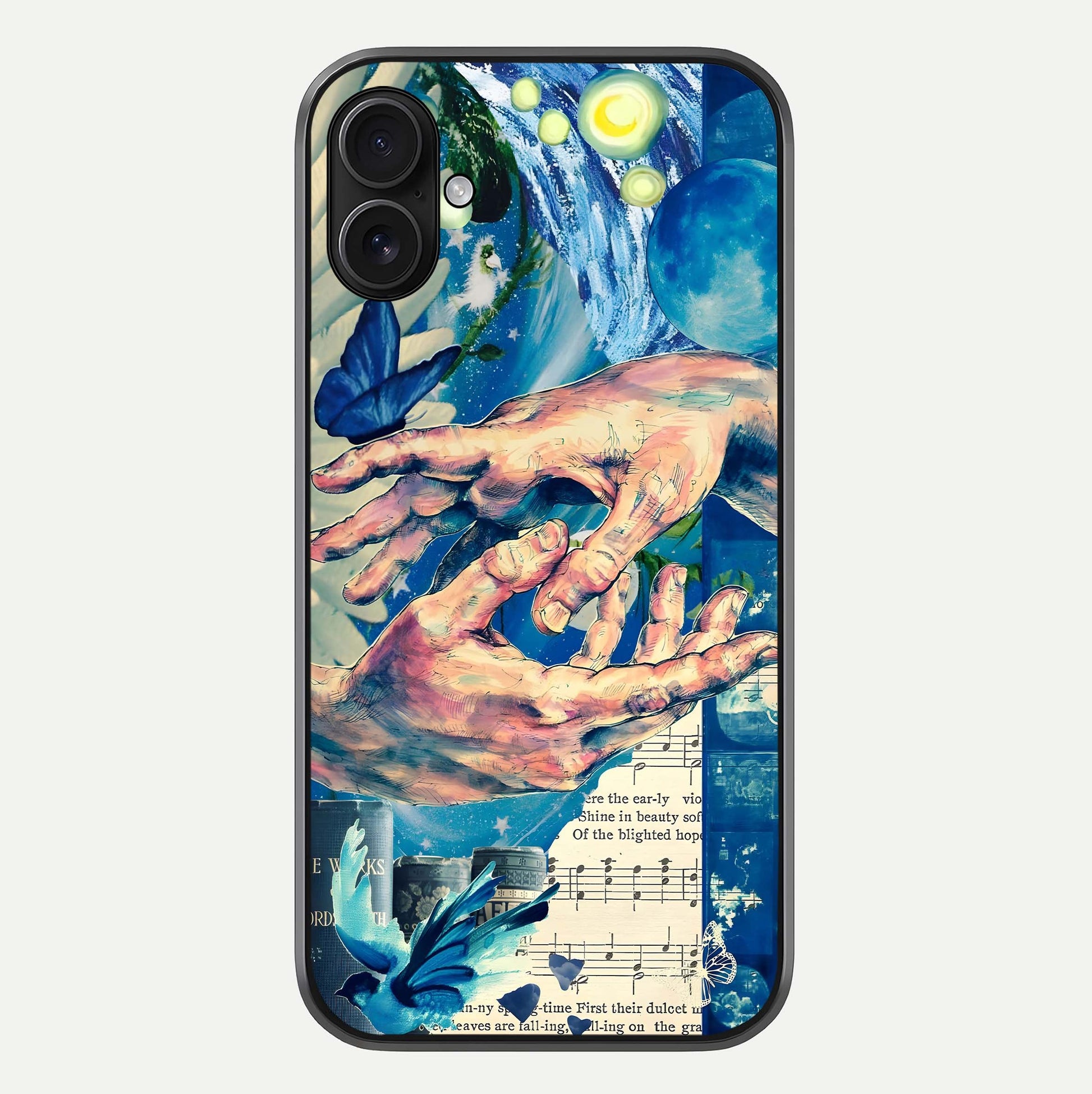 Aesthetic Divider Glass Case For iPhone 16 Pro by Custom World