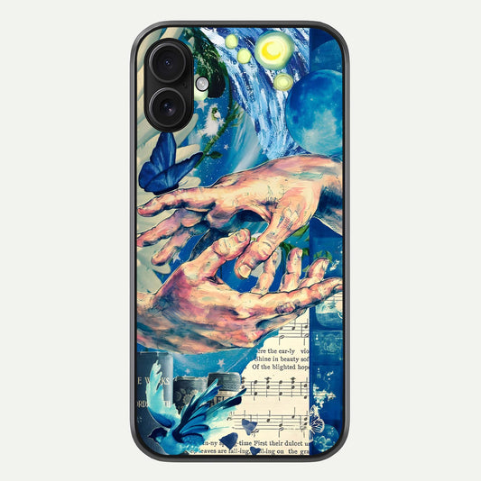 Aesthetic Divider Glass Case For iPhone 16 Pro by Custom World