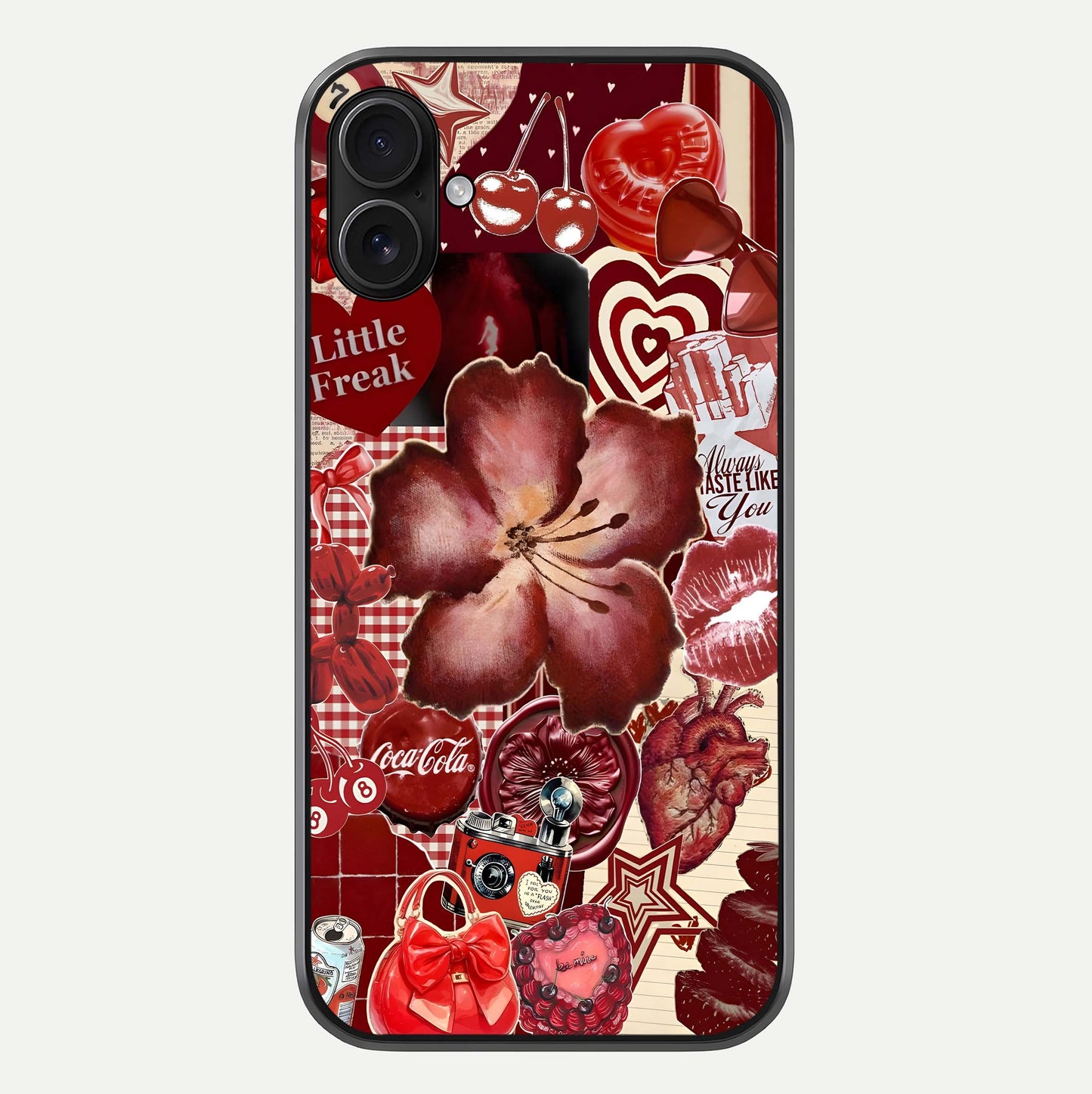 Aesthetic Little Freak Glass Case For iPhone 16 Pro by Custom World