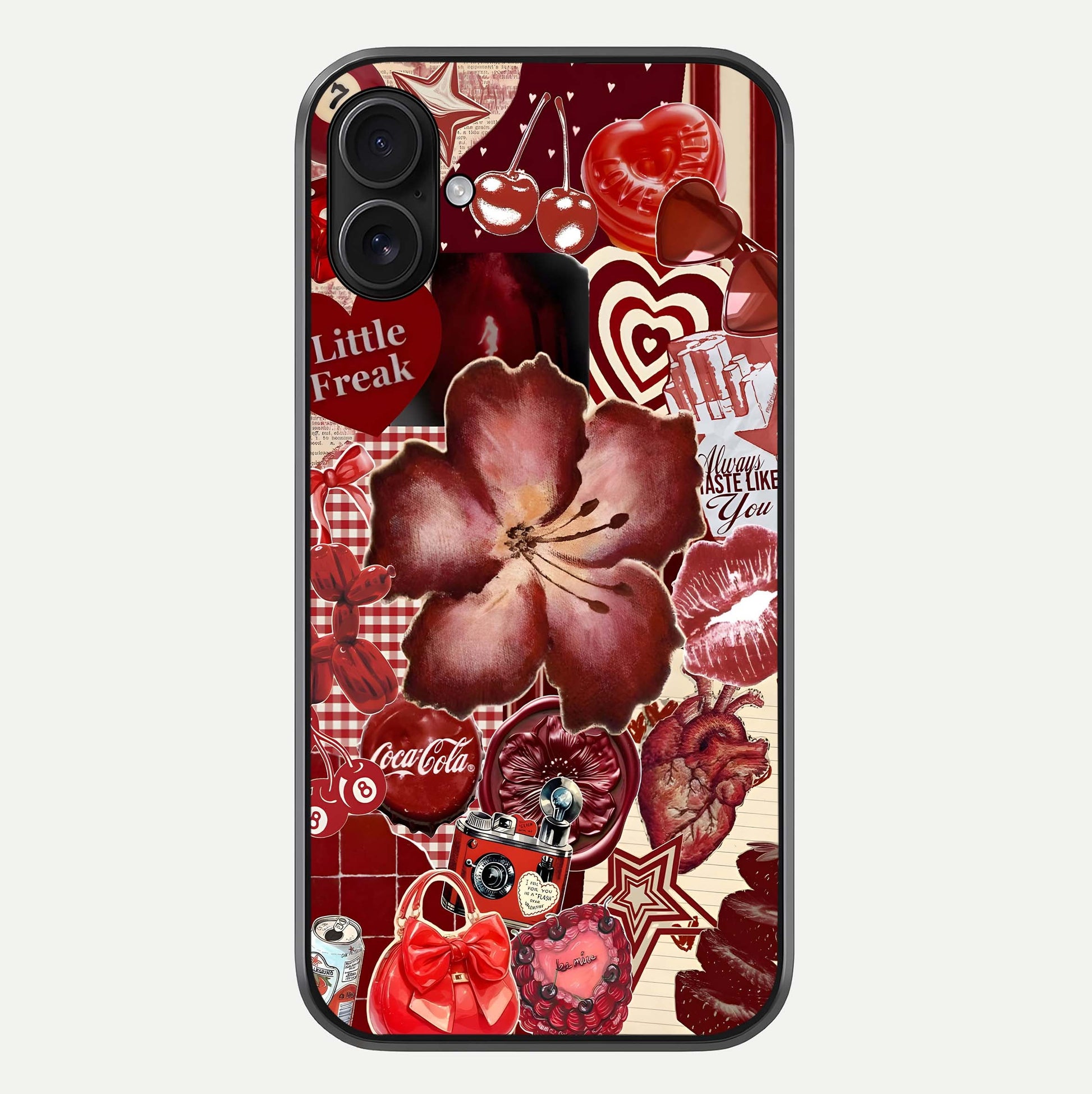 Aesthetic Little Freak Glass Case For iPhone 16 Pro by Custom World
