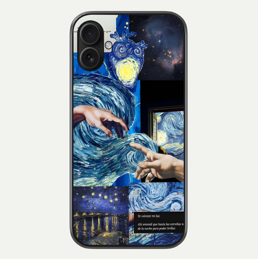 Aesthetic Vando Hands Glass Case For iPhone 16 Pro by Custom World