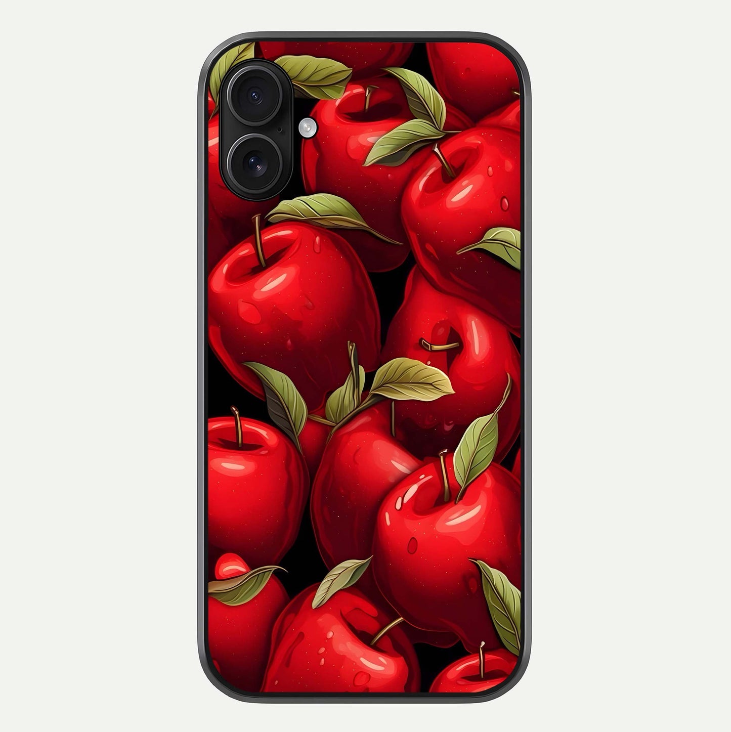 Apple Pattern Glass Case For iPhone 16 Pro by Custom World