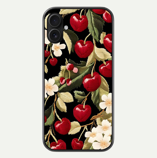 Bloom Thread Art Glass Case For iPhone 16 Pro by Custom World