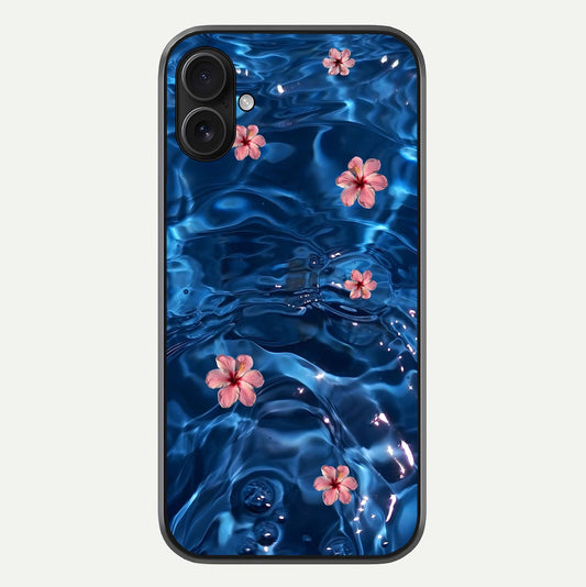 Blooming Water Drift Glass Case For iPhone 16 Pro by Custom World