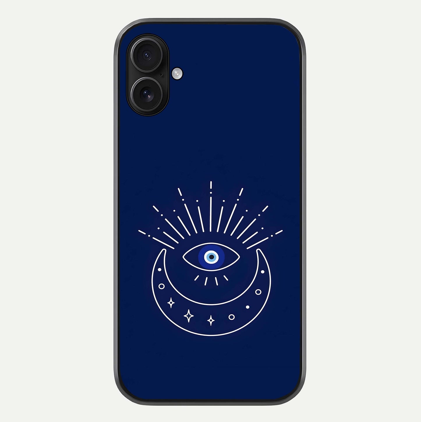 Blue Evil Eye Glass Case For iPhone 16 Pro by Custom World