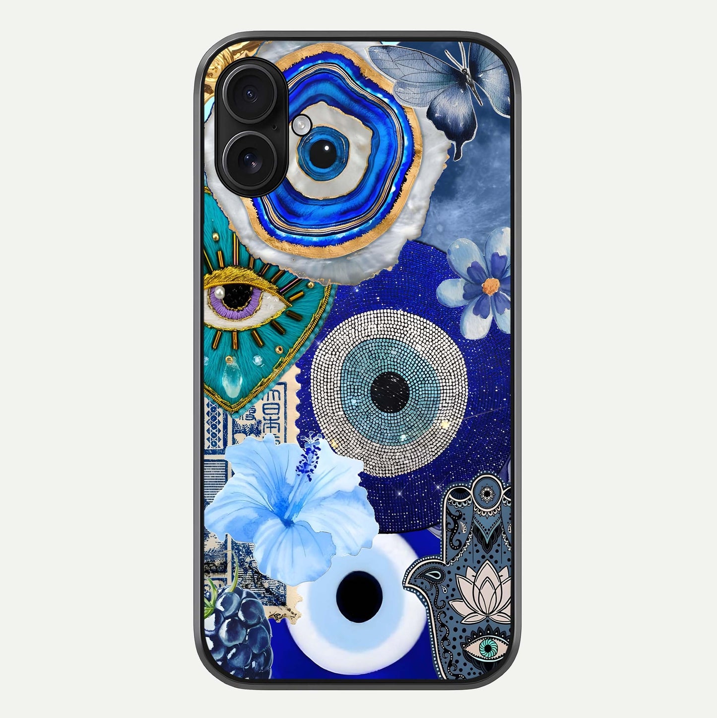 Celestial Celestial Blue Vision Glass Case For iPhone 16 Plus by Custom World