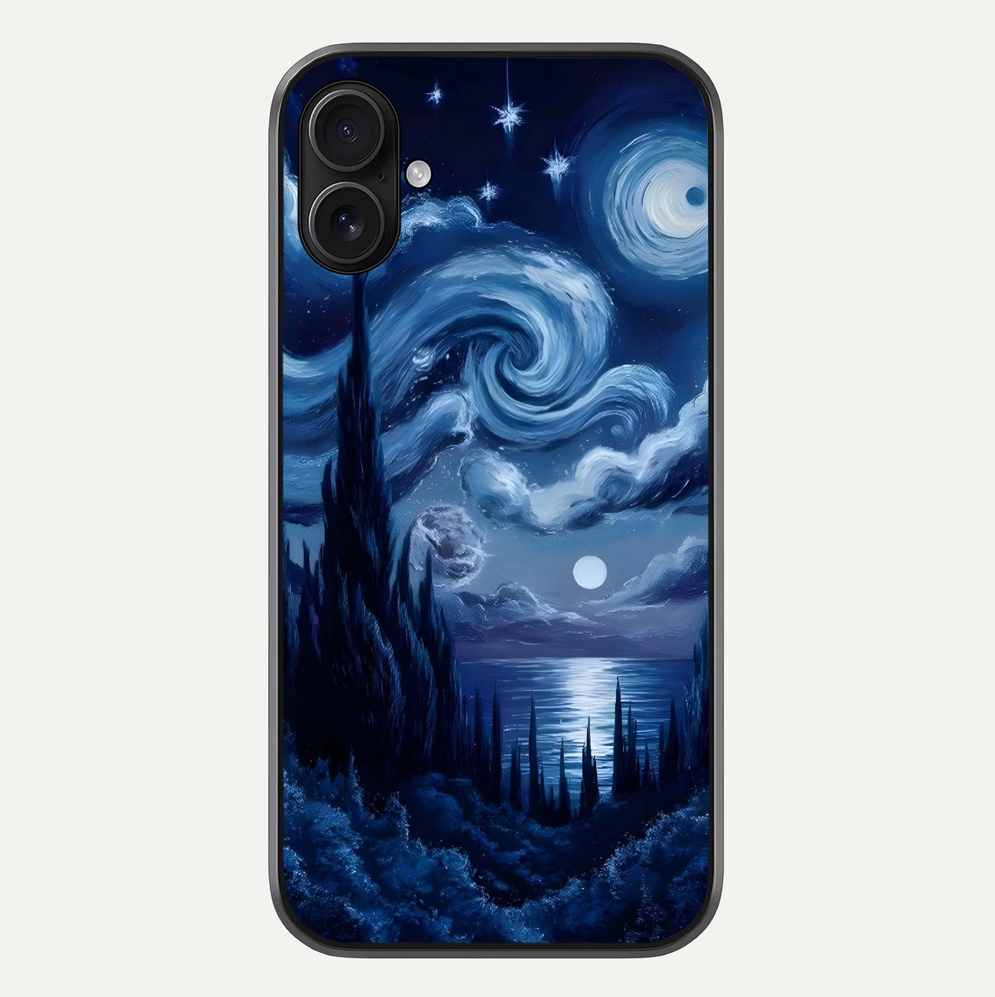 Celestial Dream Van Gogh Glass Case For iPhone 16 Plus by Custom World