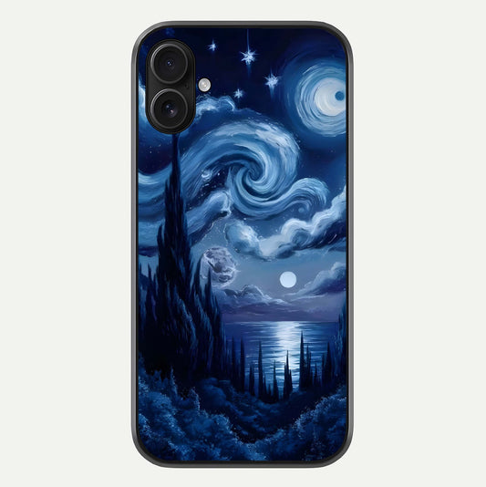 Celestial Dream Van Gogh Glass Case For iPhone 16 Plus by Custom World