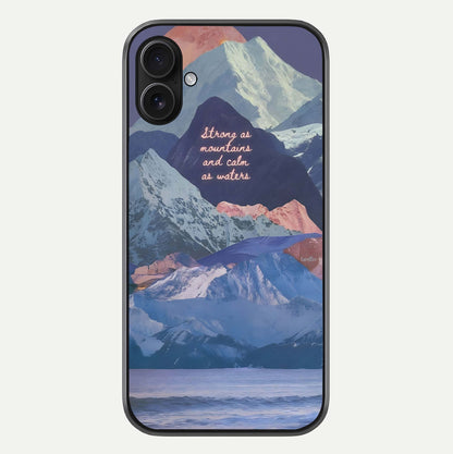Celestial Mountain Calm Glass Case For iPhone 16 Plus by Custom World