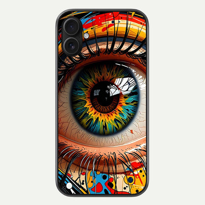 Colorful Eye Glass Case For iPhone 16 Plus by Custom World