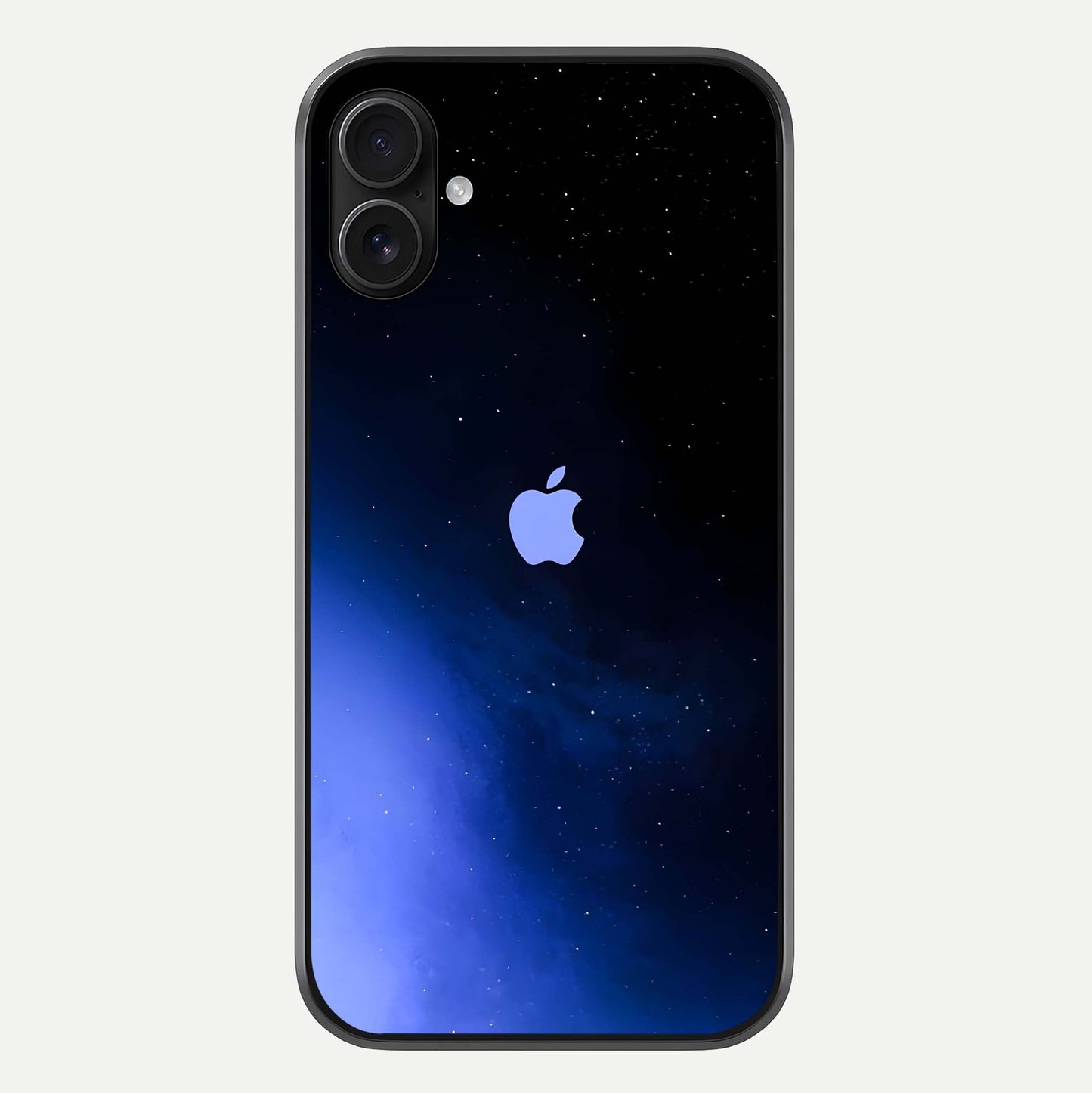 Cosmic Blue Apple Glass Case For iPhone 16 Plus by Custom World