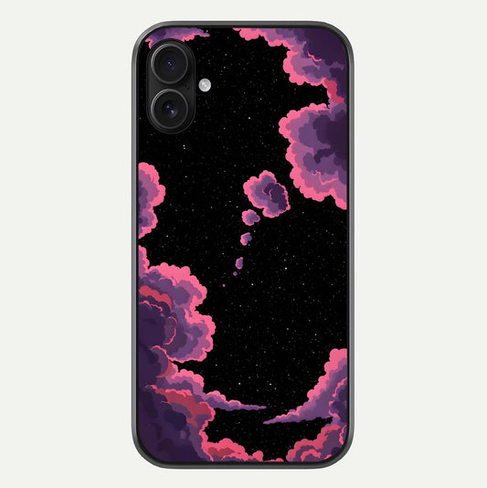 Cosmic Cloud Journey Glass Case For iPhone 16 Plus by Custom World