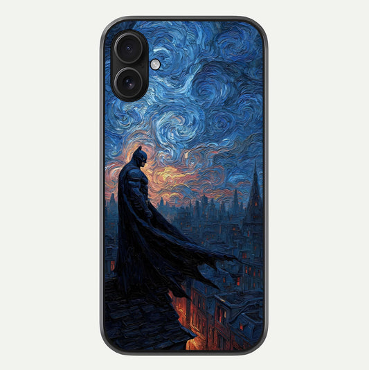 Dark Knight Dusk Glass Case For iPhone 16 Plus by Custom World
