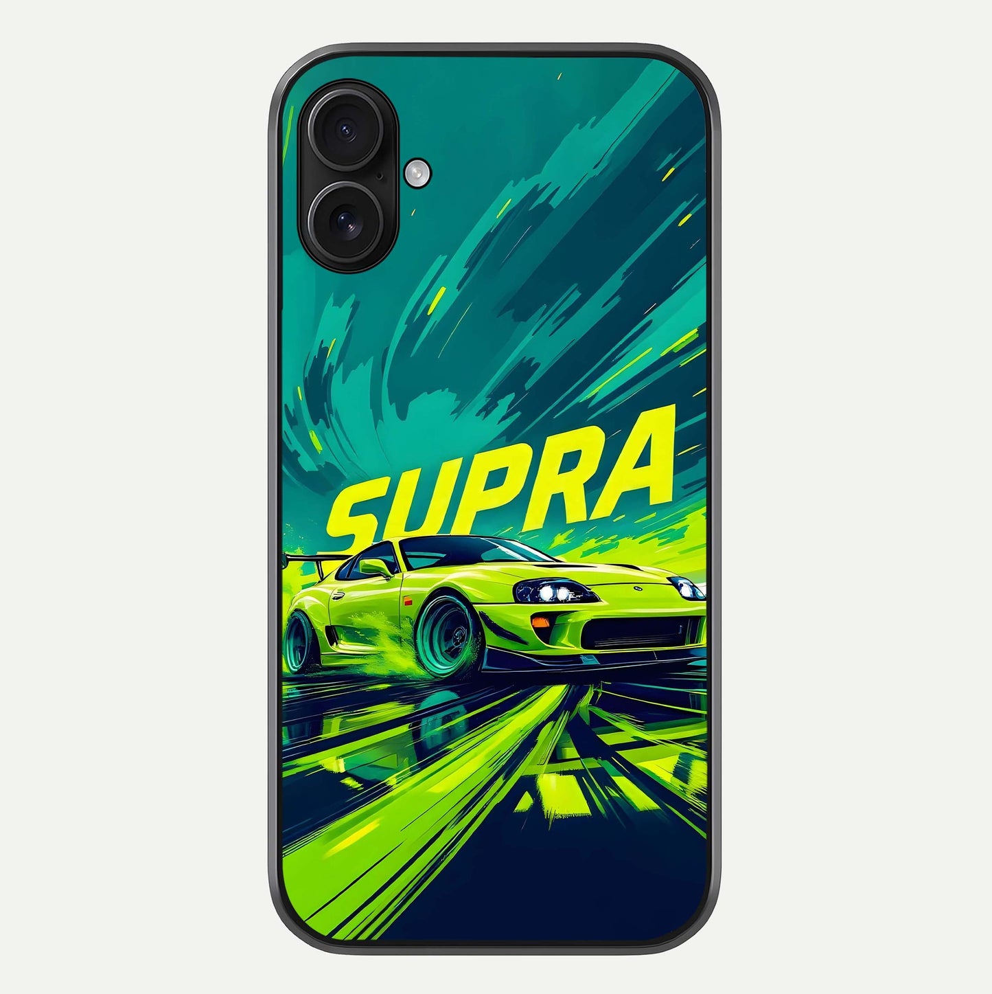 Electric Supra Thunder Glass Case For iPhone 16 Plus by Custom World