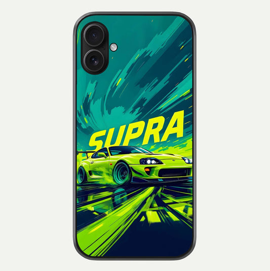 Electric Supra Thunder Glass Case For iPhone 16 Plus by Custom World