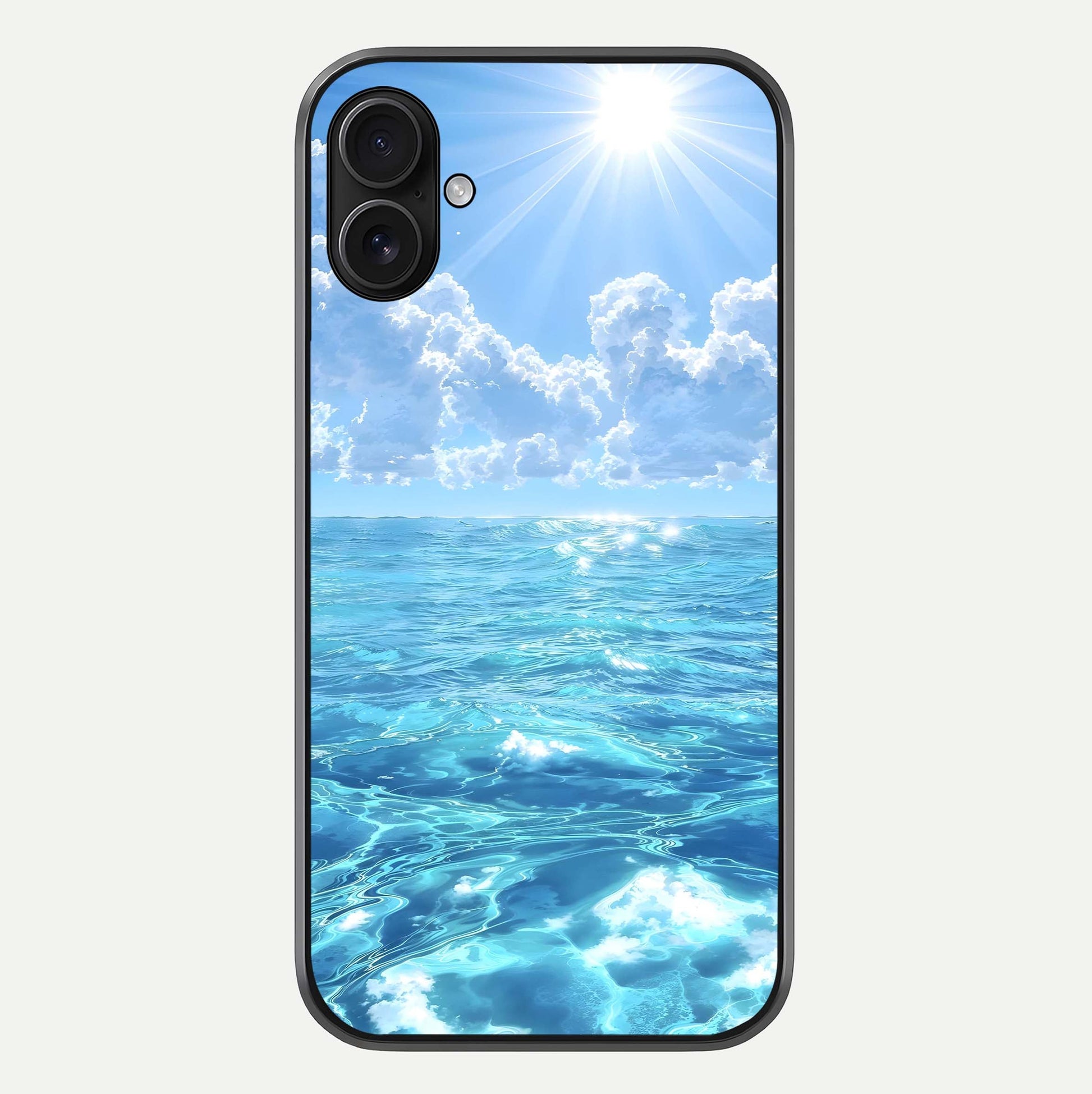 Endless Ocean Horizon Glass Case For iPhone 16 Plus by Custom World