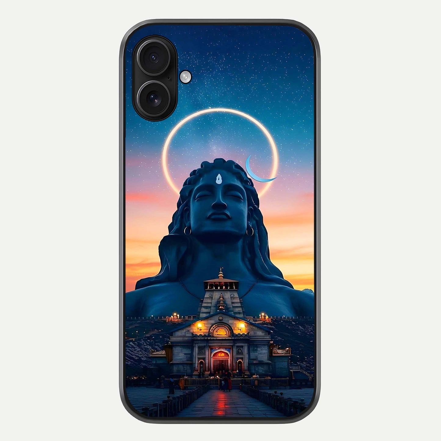 Eternal Shiva Aura Glass Case For iPhone 16 Plus by Custom World