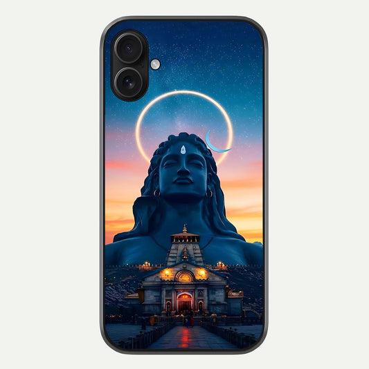 Eternal Shiva Aura Glass Case For iPhone 16 Plus by Custom World