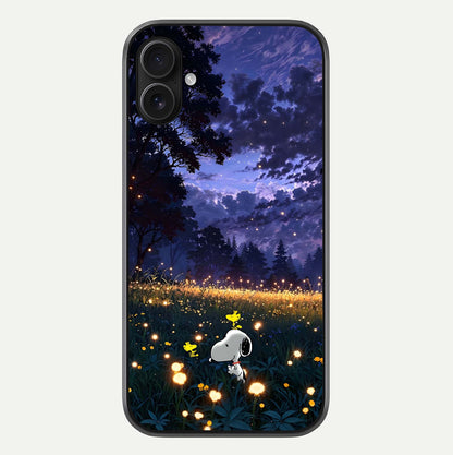 Firefly Meadow Magic Glass Case For iPhone 16 Plus by Custom World
