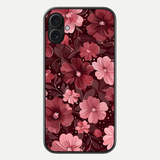 Flower Blush Bloom Glass Case For iPhone 16 Plus by Custom World