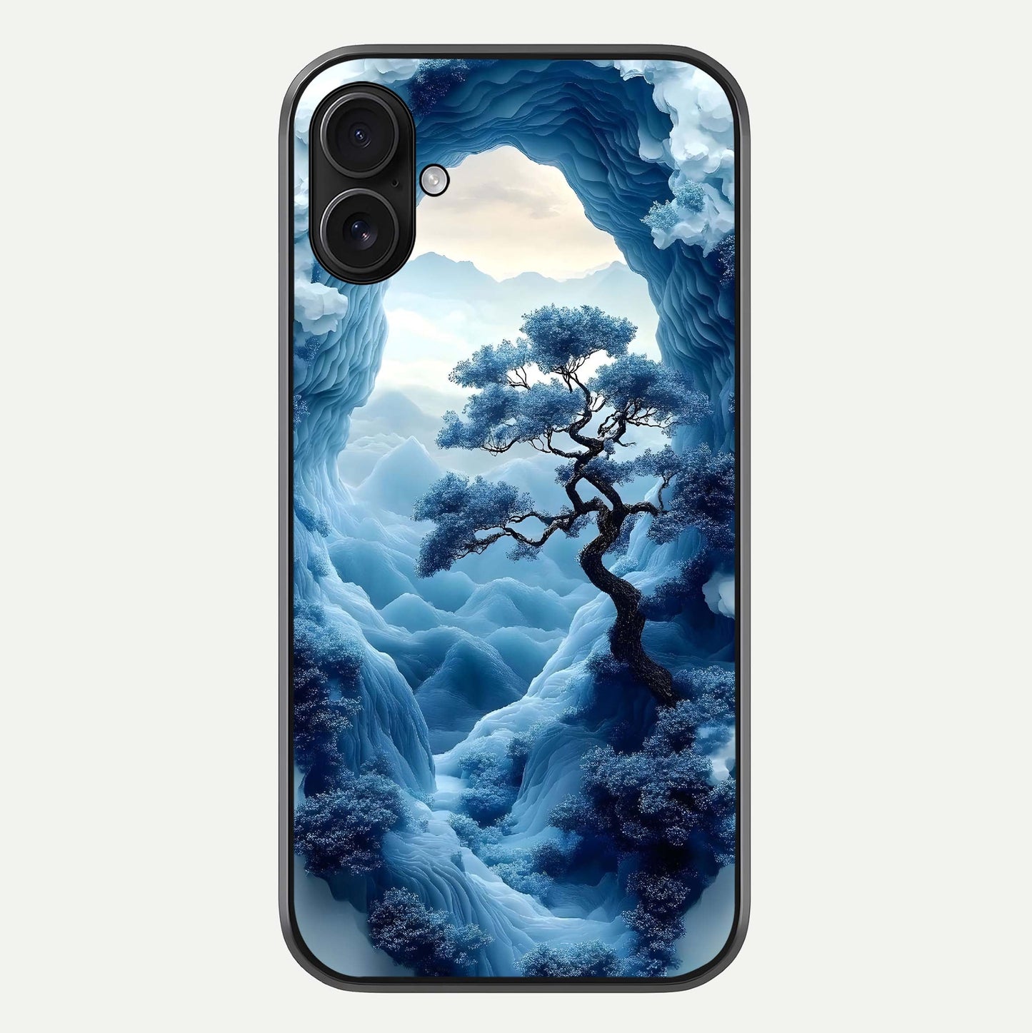 Frozen Serenity Gate Glass Case For iPhone 16 Plus by Custom World