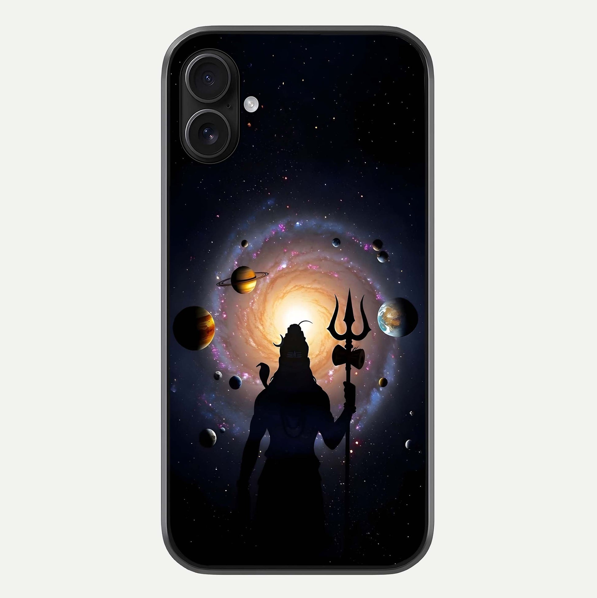 Galactic Shiva Vision Glass Case For iPhone 16 Plus by Custom World