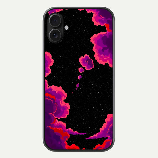 Galaxy Dream Frame Glass Case For iPhone 16 Plus by Custom World