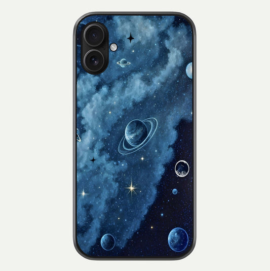 Galaxy Dream Space Glass Case For iPhone 16 Plus by Custom World