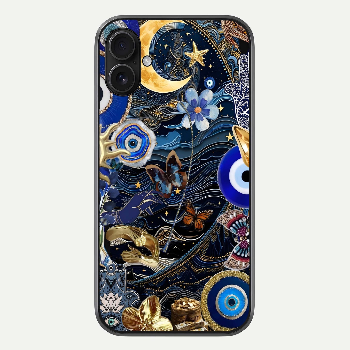 Golden Moon Magic Glass Case For iPhone 16 Plus by Custom World