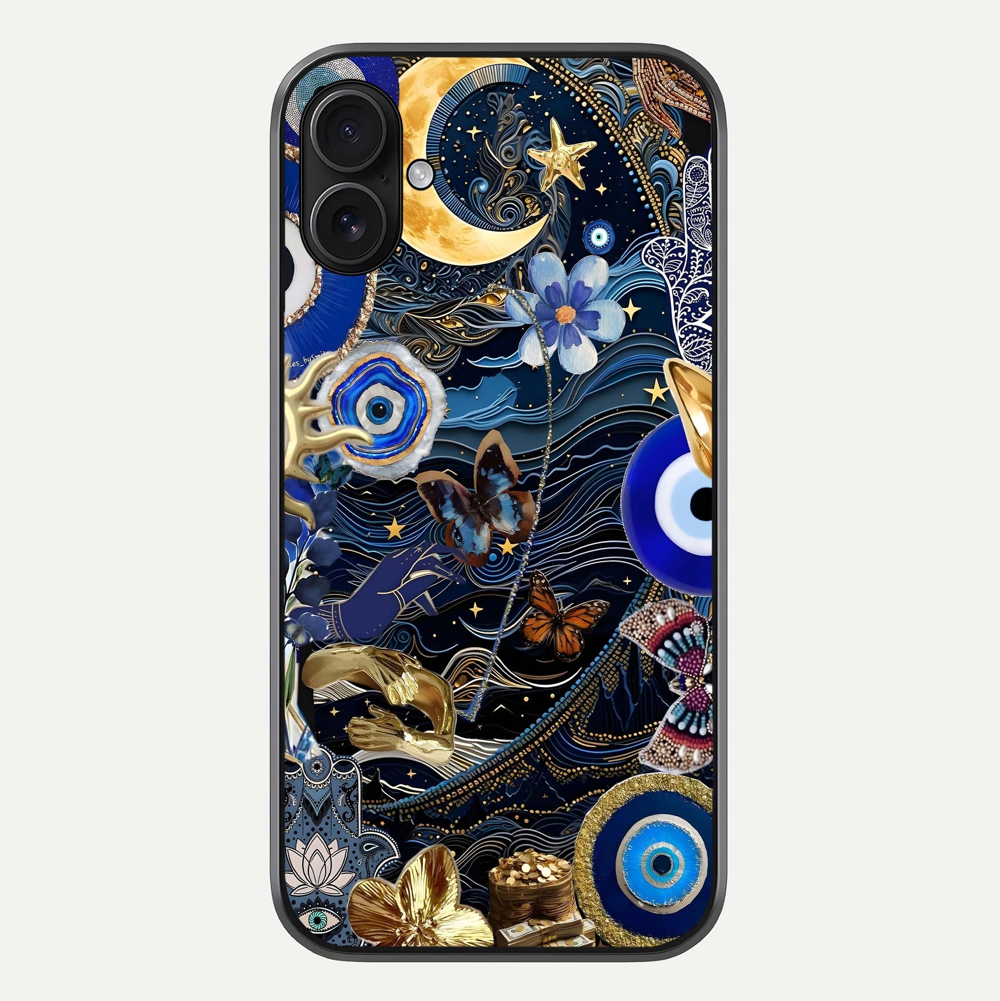 Golden Moon Magic Glass Case For iPhone 16 Plus by Custom World