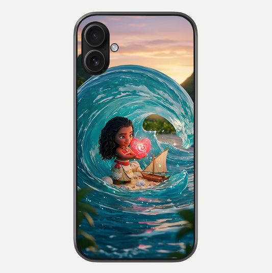 Heart of Ocean Glass Case For iPhone 16 Plus by Custom World